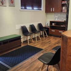 salle d'attente clinique chiropratique